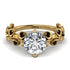 Leaves All Around Yellow Gold Diamond Ring - Sydney 2ct No. 31